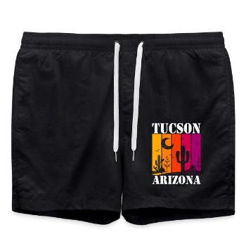 Tucson, Arizona - Short de bain - noir - Devant - AI Model Male 185 light (185cm)
