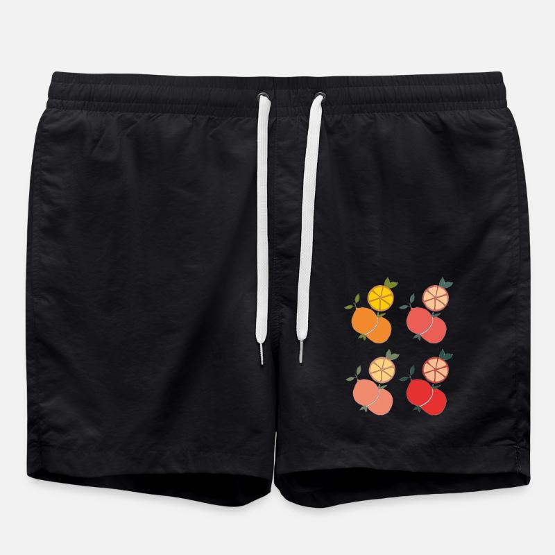 Orange Agrumes - Short de bain - noir
