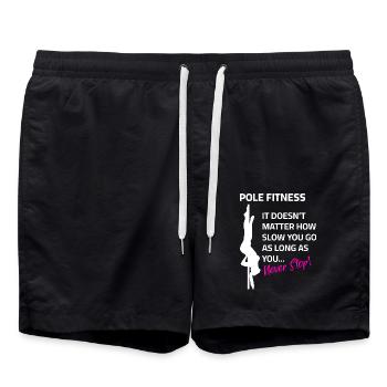 Pole dance Dictons Apprendre à danser Silhouette Danseur - Short de bain - noir - Devant - AI Model Male 185 light (185cm)