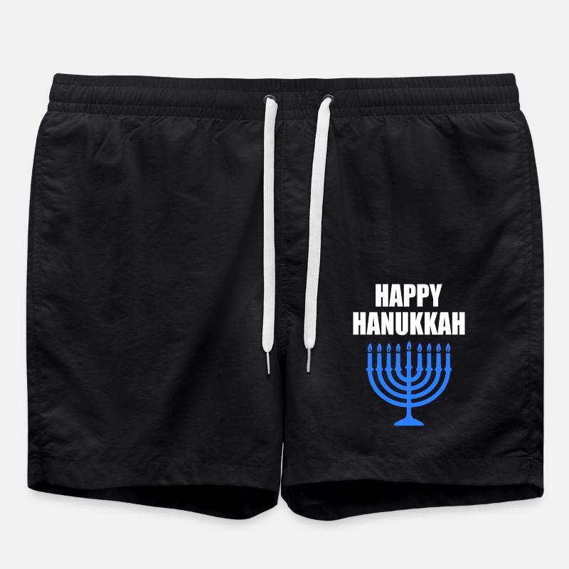 happy hanukkah - Short de bain - noir
