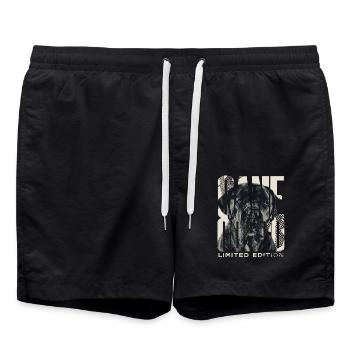 Cane Corso Dog Owner - Swim Trunks - black - Front - AI Model Male 185 light (185cm)