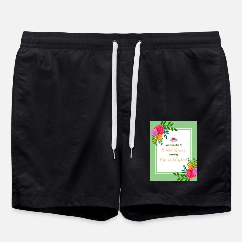 INVITATION EN L'HONNEUR DE MARIAGE - Short de bain - noir