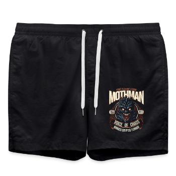 Mothman Since 1966 Voice of Chaos West Virginia - Swim Trunks - black - Front - AI Model Male 185 light (185cm)