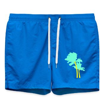 2 Palmiers Île Arbre Plage Vacances Mer de - Short de bain - cobalt blue - Devant