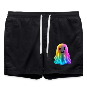 Fantôme coloré - Short de bain - noir - Devant - AI Model Male 185 light (185cm)