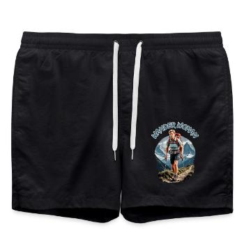 Wander Woman - Frauen Bergsteigen Wandern - Badeshorts - Schwarz - Vorne - AI Model Male 185 light (185cm)