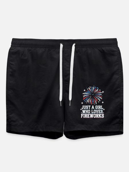 Pyrotechnics Fireworks Pyrotechnics - Swim Trunks - black