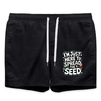 Gardener Garden Plants Gardening - Swim Trunks - black - Front - AI Model Male 185 light (185cm)