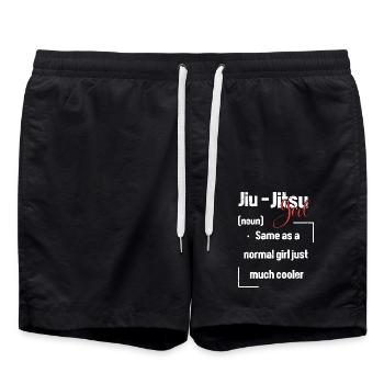 Jiu Jitsu Autodéfense - Short de bain - noir - Devant - AI Model Male 185 light (185cm)