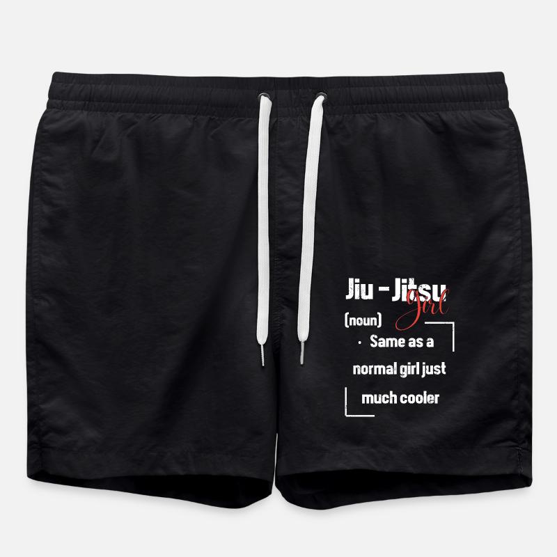 Jiu Jitsu Self Defense - Swim Trunks - black