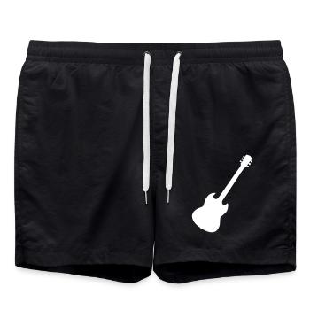 guitare - Short de bain - noir - Devant - AI Model Male 185 light (185cm)