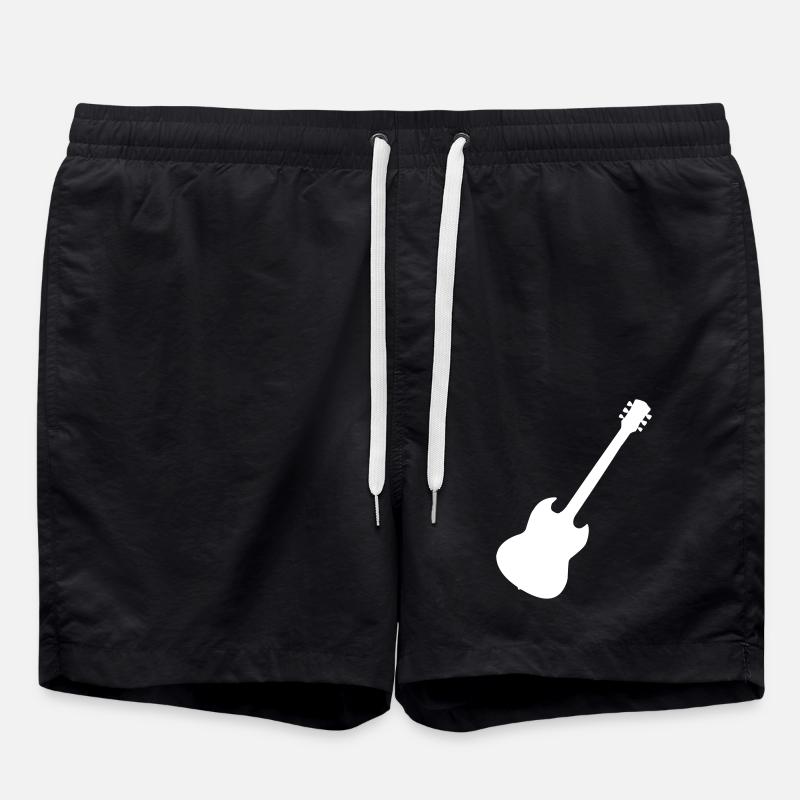guitar - Swim Trunks - black