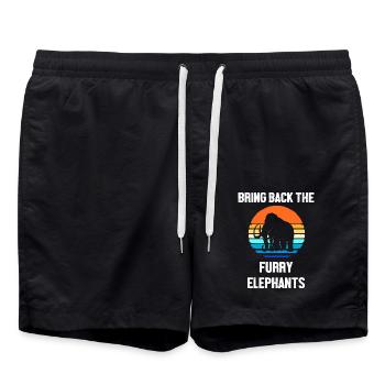 Mammouth - Short de bain - noir - Devant - AI Model Male 185 light (185cm)