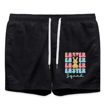 Easter squad - Swim Trunks - black - Front - AI Model Male 185 light (185cm)