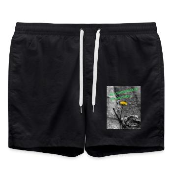 Soyez respectueux de la nature - Short de bain - noir - Devant - AI Model Male 185 light (185cm)