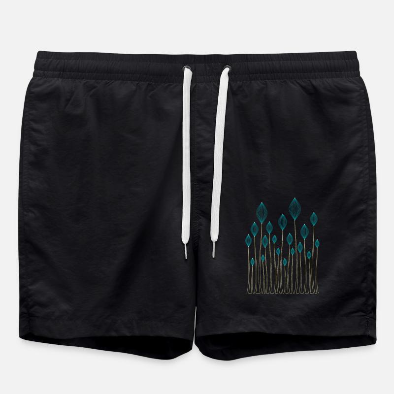 Decorative plants - Swim Trunks - black