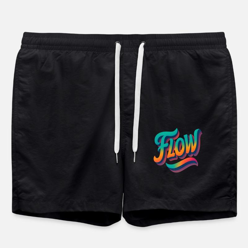 Let It Flow - Swim Trunks - black