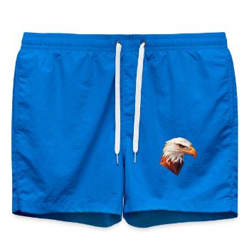 Conception de logo Eagle Head Low Poly Art - Short de bain - cobalt blue - Devant