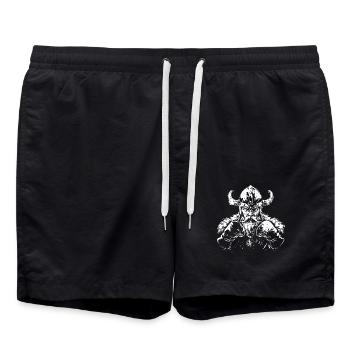 Viking Boxe Combattante MMA - Short de bain - noir - Devant - AI Model Male 185 light (185cm)