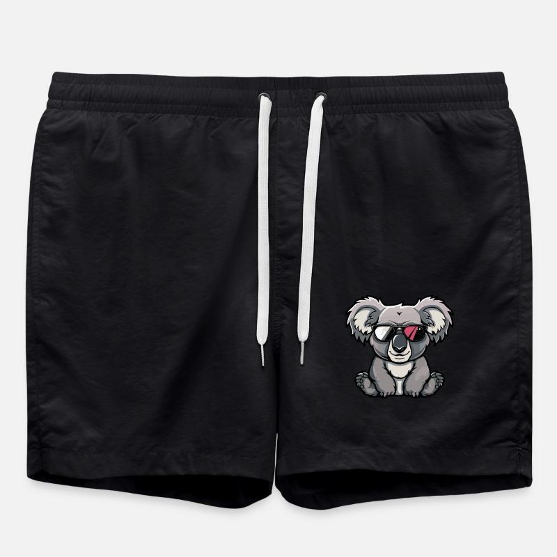 Koala Cool Animal - Swim Trunks - black