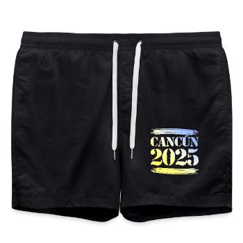 Cancún 2025 - Short de bain - noir - Devant - AI Model Male 185 light (185cm)