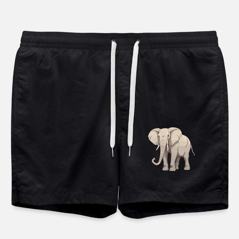 Elephant Animal - Swim Trunks - black