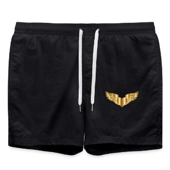 heart 2789686 960 720 - Swim Trunks - black - Front - AI Model Male 185 light (185cm)