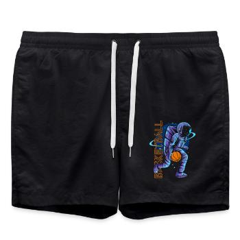 Astronaute de basket-ball - Short de bain - noir - Devant - AI Model Male 185 light (185cm)