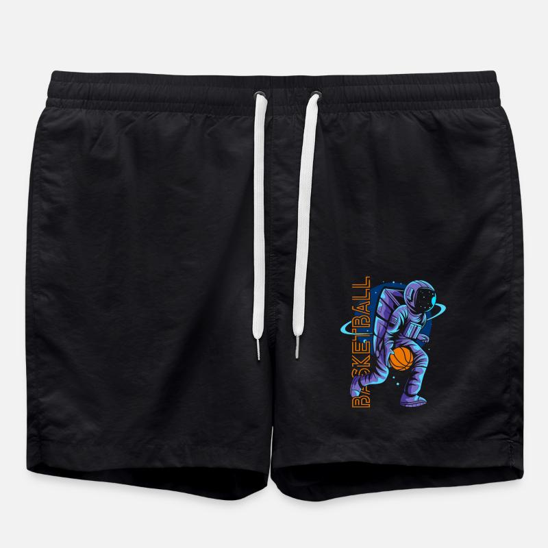 Basketball Astronaut - Swim Trunks - black