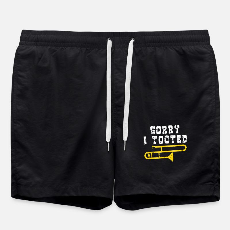 Tooted Trombone - Swim Trunks - black