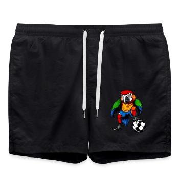 Footballeur Perroquet - Short de bain - noir - Devant - AI Model Male 185 light (185cm)