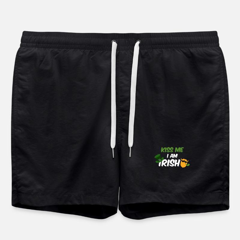 Kiss me I'm Irish - Swim Trunks - black