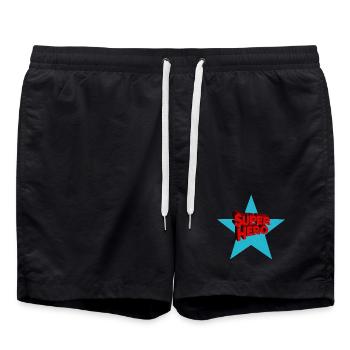 Superhero superheroes - Swim Trunks - black - Front - AI Model Male 185 light (185cm)