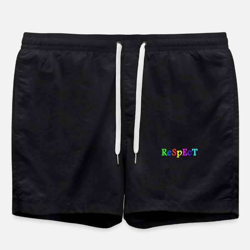Respect Acceptation Tolérance Reconnaissance Validité - Short de bain - noir