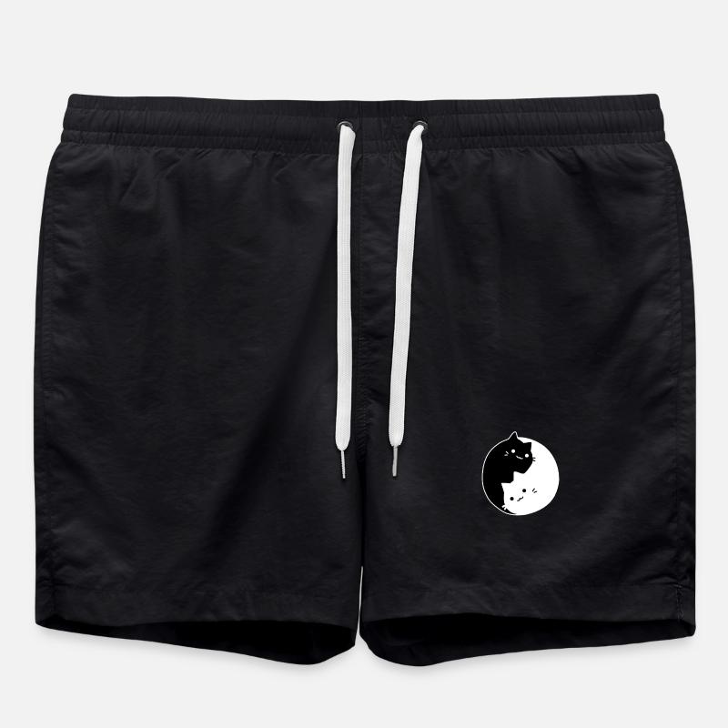 Katze Karma - Badeshorts - Schwarz