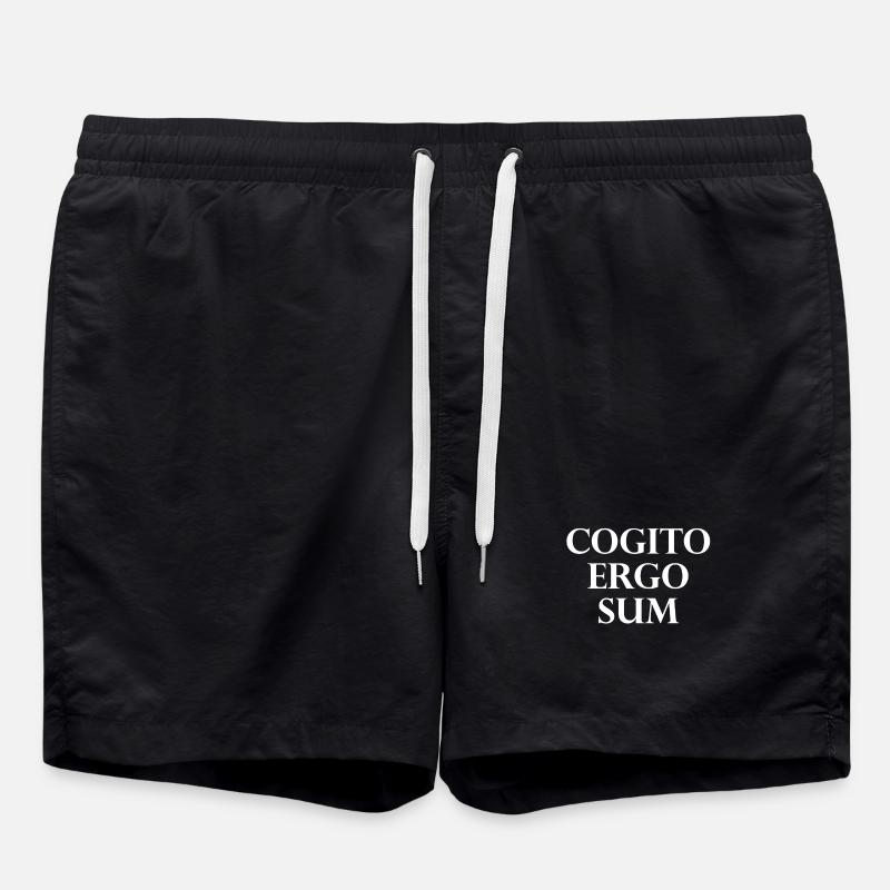 Cogito Ergo Sum - Badeshorts - Schwarz