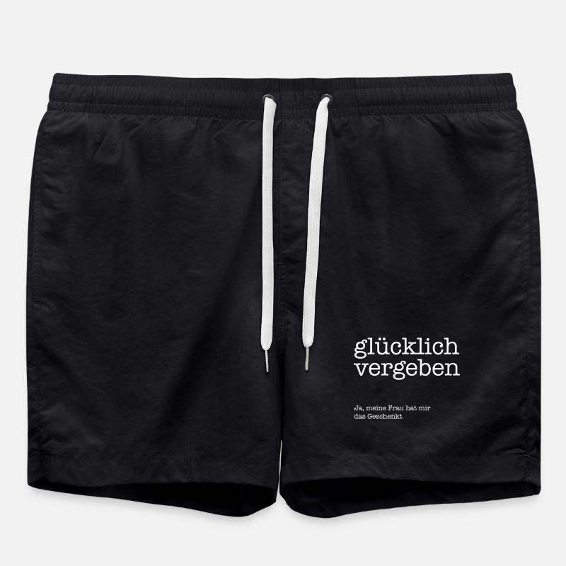 Heureux pardonner - Short de bain - noir
