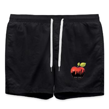 BIG APPLE - Short de bain - noir - Devant - AI Model Male 185 light (185cm)