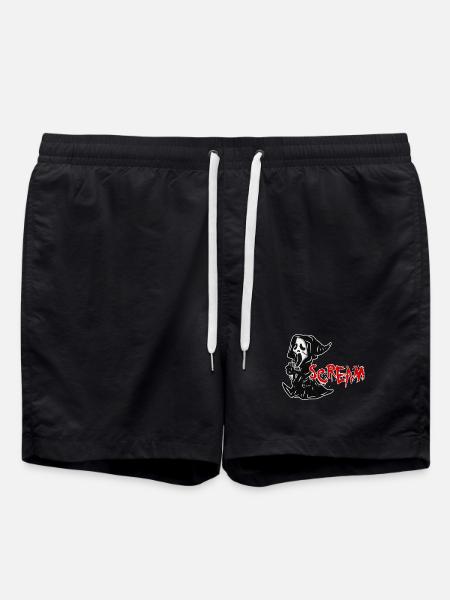 Scream Halloween Gift - Swim Trunks - black