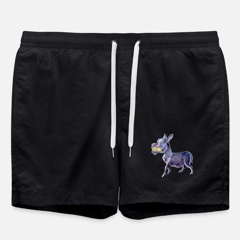 Esel Morgenstund - Badeshorts - Schwarz