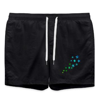 Étoile filante - Short de bain - noir - Devant - AI Model Male 185 light (185cm)