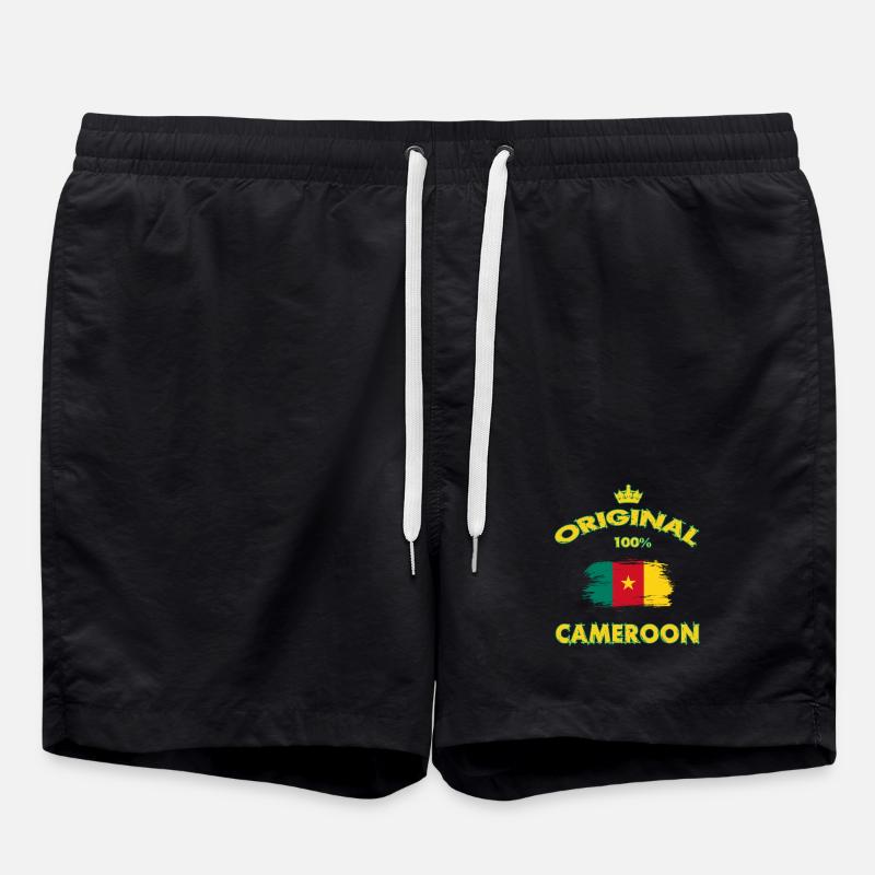 Cameroon Original 100% / Gift Africa - Swim Trunks - black