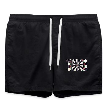 Darts Darts 180 Arrow Arrows Sports Gambling Vate - Swim Trunks - black - Front - AI Model Male 185 light (185cm)