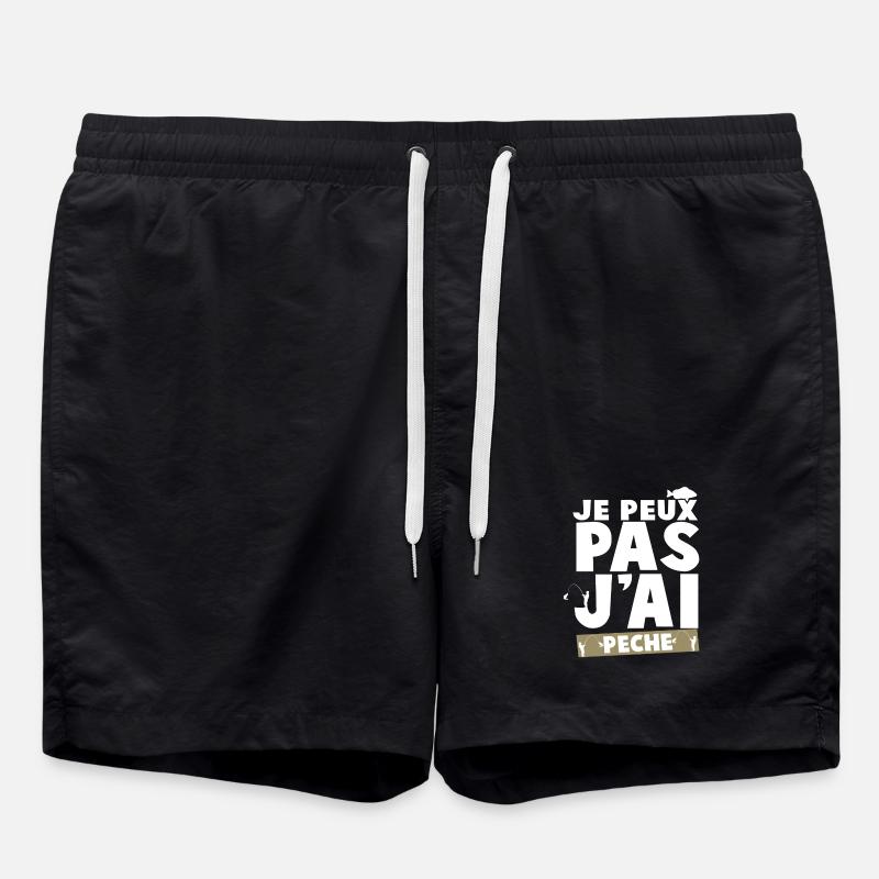 I can't I sinned - Swim Trunks - black