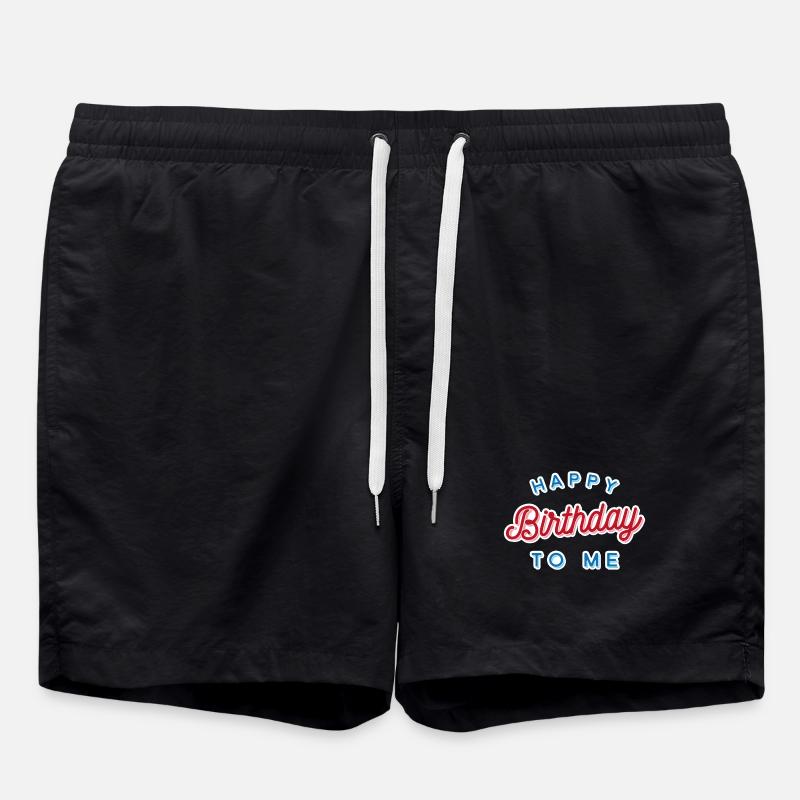 Joyeux anniversaire - Short de bain - noir