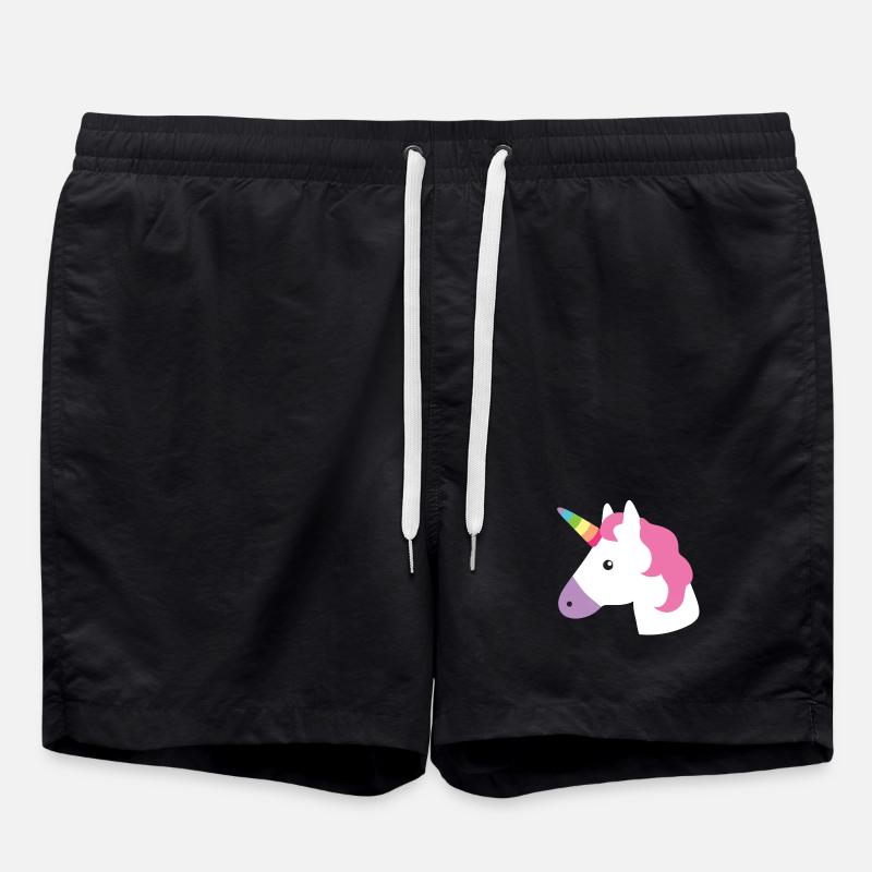 Unicorn - Badeshorts - Schwarz
