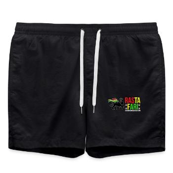Système sonore souterrain de Rasta Fari - Short de bain - noir - Devant - AI Model Male 185 light (185cm)