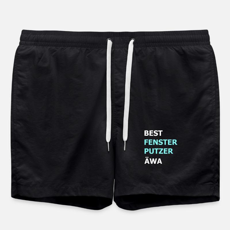 Bester Fensterputzer Reiniger Hausmann Geschenk - Badeshorts - Schwarz