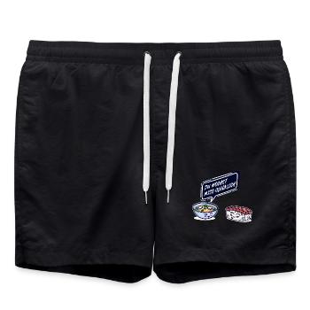Sushi Lieblingsessen Miso Suppe Spruch Lustig - Badeshorts - Schwarz - Vorne - AI Model Male 185 light (185cm)