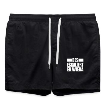 DES ESKALIERT EH WIEDA - Badeshorts - Schwarz - Vorne - AI Model Male 185 light (185cm)